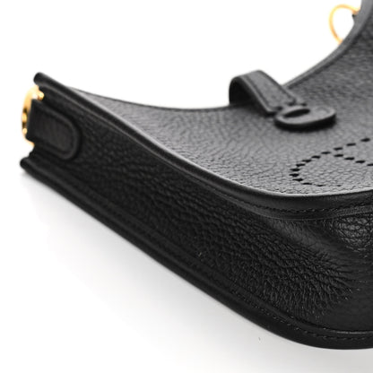 Hermes Taurillon Clemence Evelyne TPM Black 7 of 10