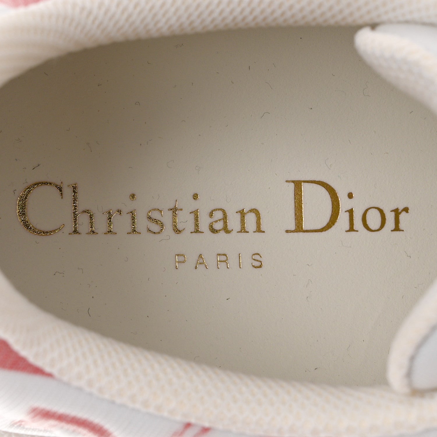 Christian Dior Nylon Mesh Dior-ID Platform Sneakers 37.5 White Pink 6 of 7