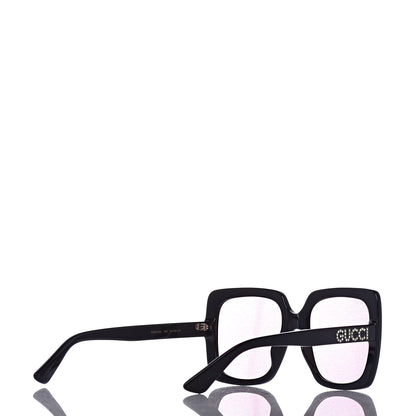 Gucci Crystal Square Frame GG Sunglasses GG0418S Black Pink 4 of 8