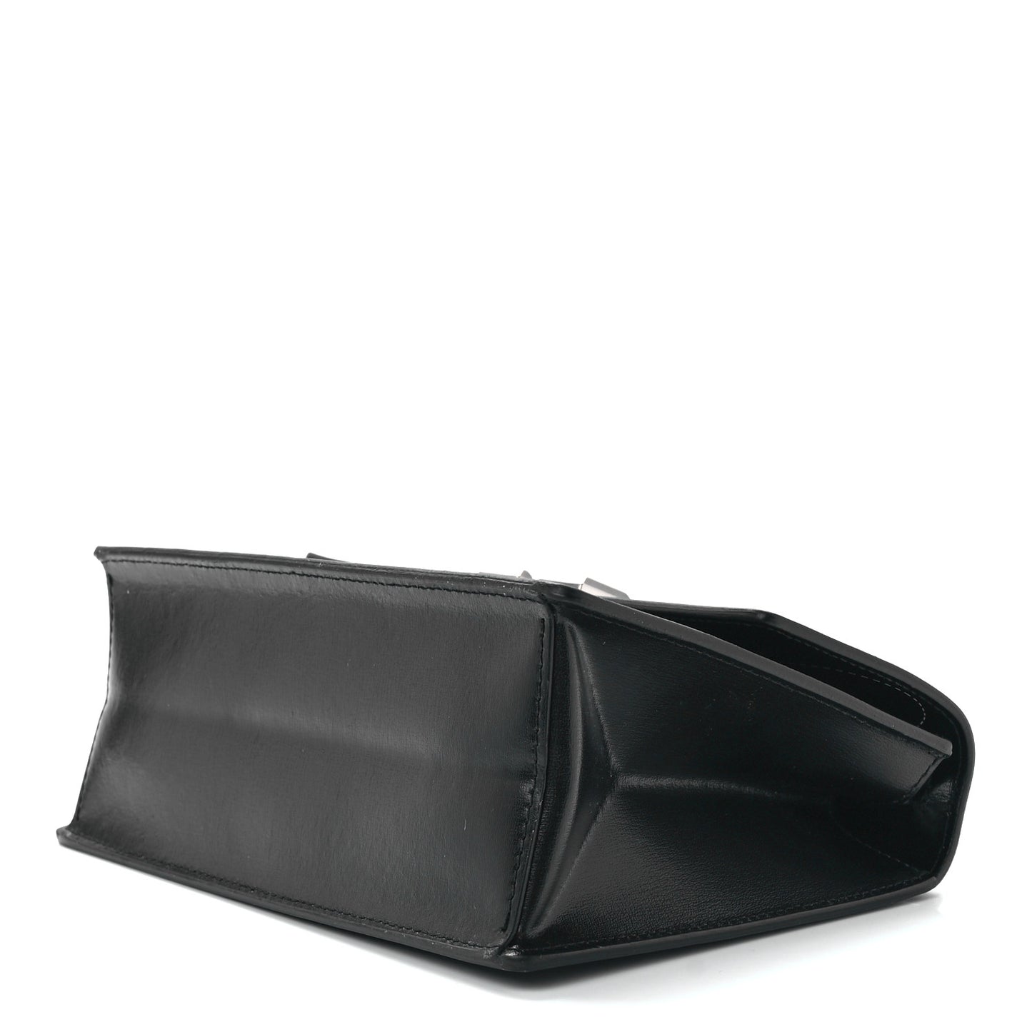 Calfskin Jitney 2.8 Cut Here Shoulder Bag Black