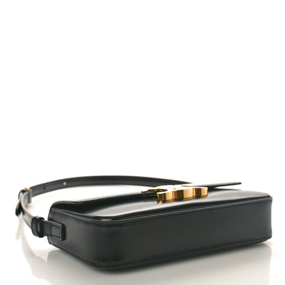 Celine Shiny Calfskin Triomphe Shoulder Bag Black 4 of 10