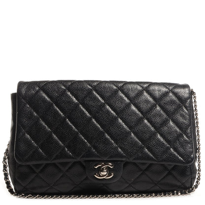 Chanel Caviar Quilted Clutch With Chain Flap Black 1 of 8