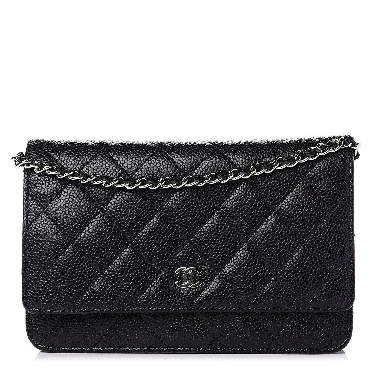 Chanel Caviar Quilted Wallet On Chain WOC Black 1 of 13