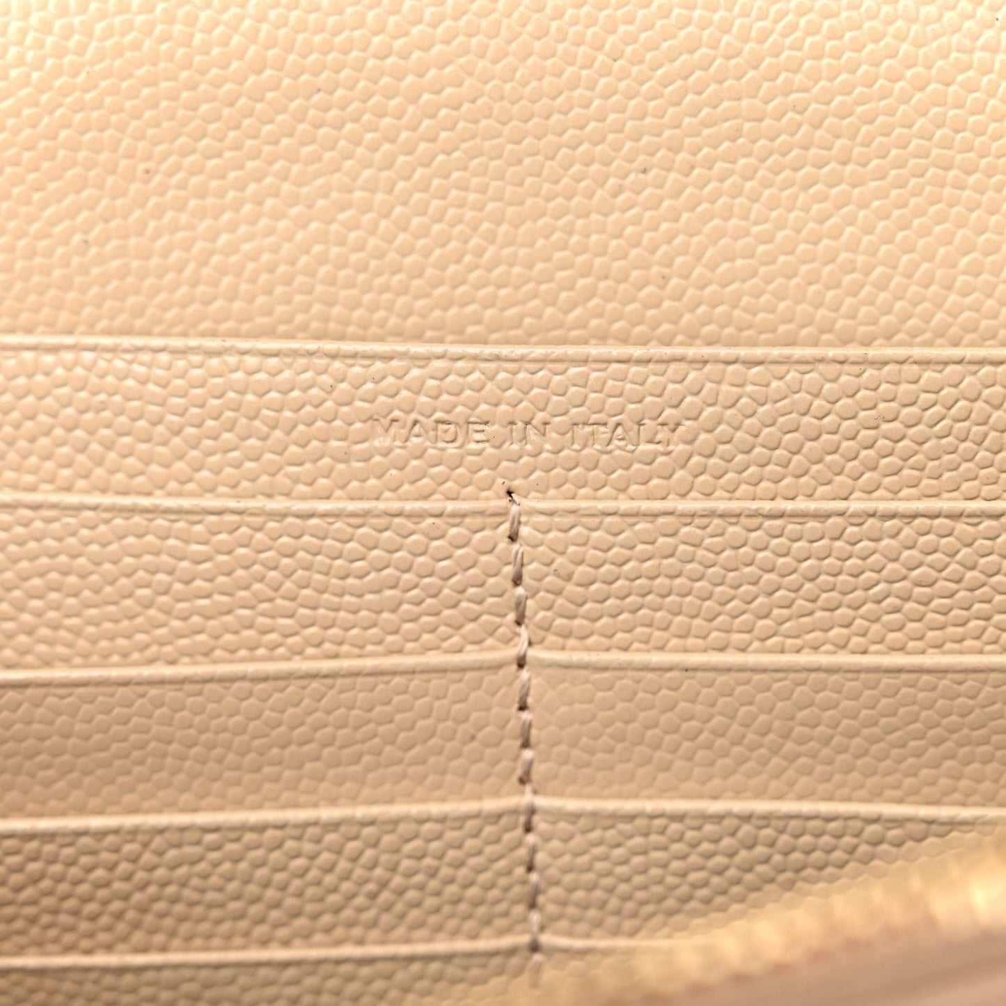Grain De Poudre Matelasse Chevron Monogram Chain Wallet Nude Powder