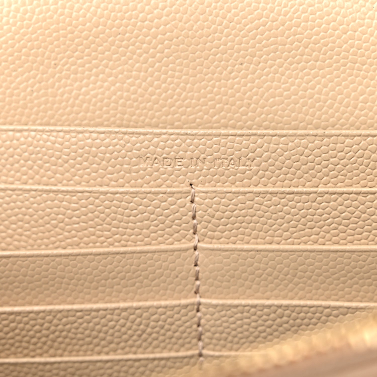 Saint Laurent Grain De Poudre Matelasse Chevron Monogram Chain Wallet Nude Powder 7 of 19