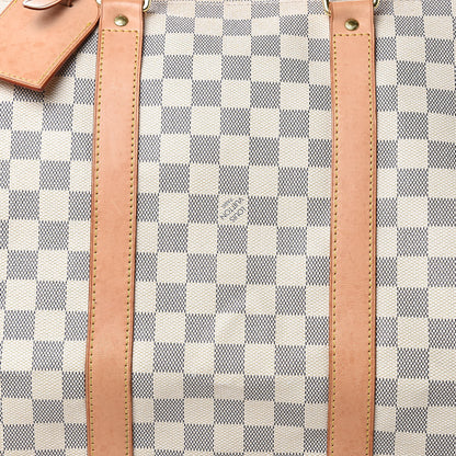 Louis Vuitton Damier Azur Keepall Bandouliere 55 15 of 16