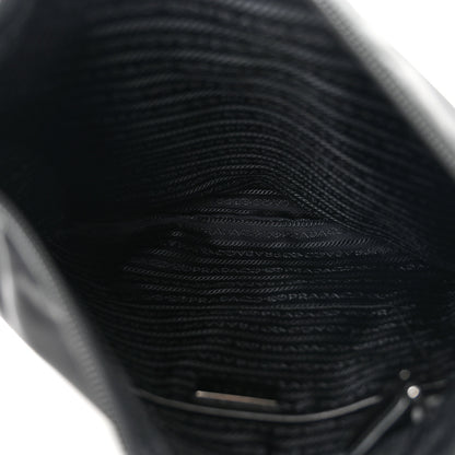 Prada Tessuto Nylon Saffiano Flat Messenger Bag Black 4 of 10