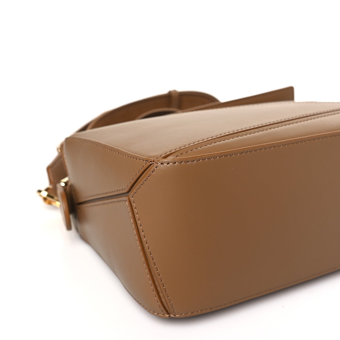Satin Calfskin Small Puzzle Bag Oak