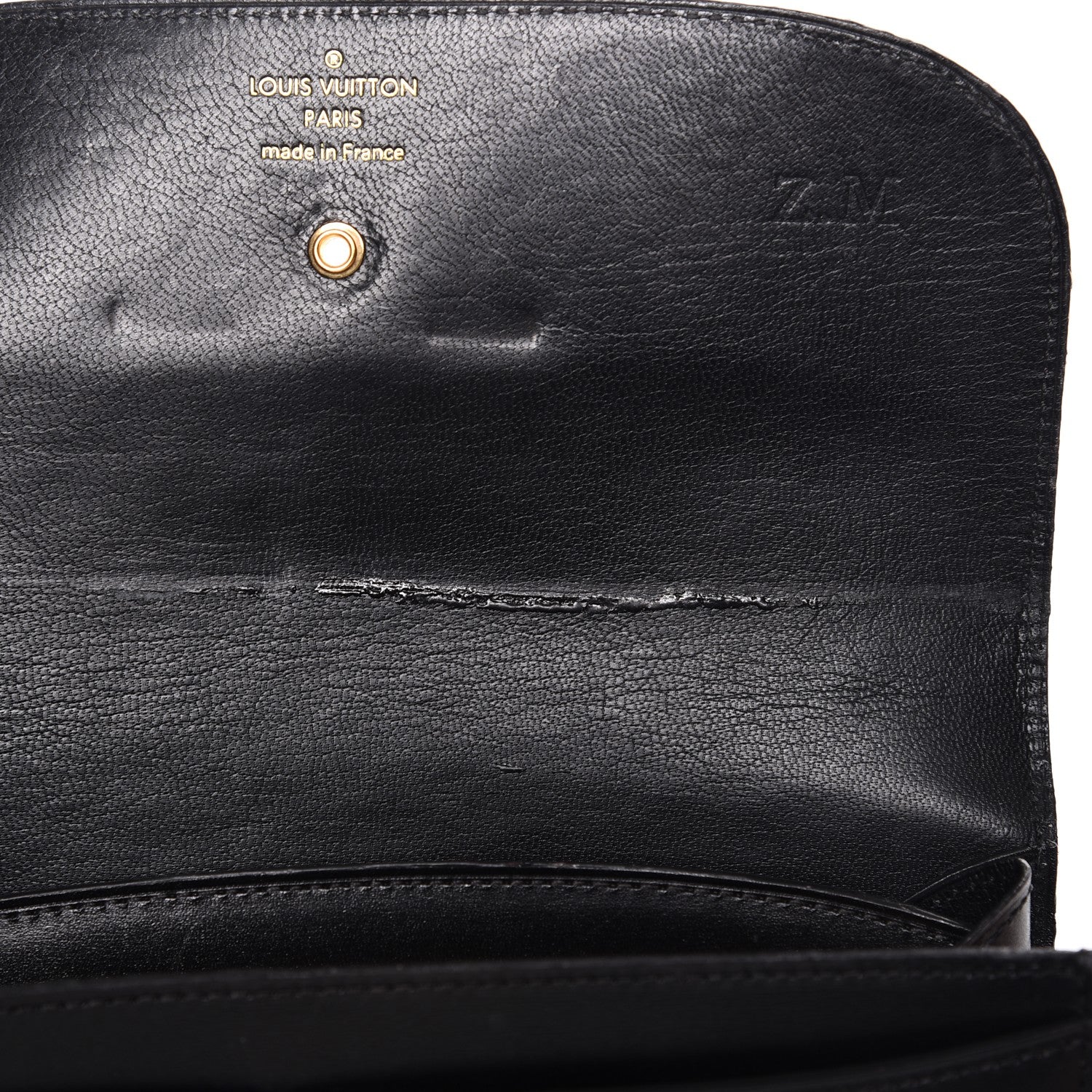 Louis Vuitton Box Calfskin Vivienne LV Long Wallet Black 8 of 11