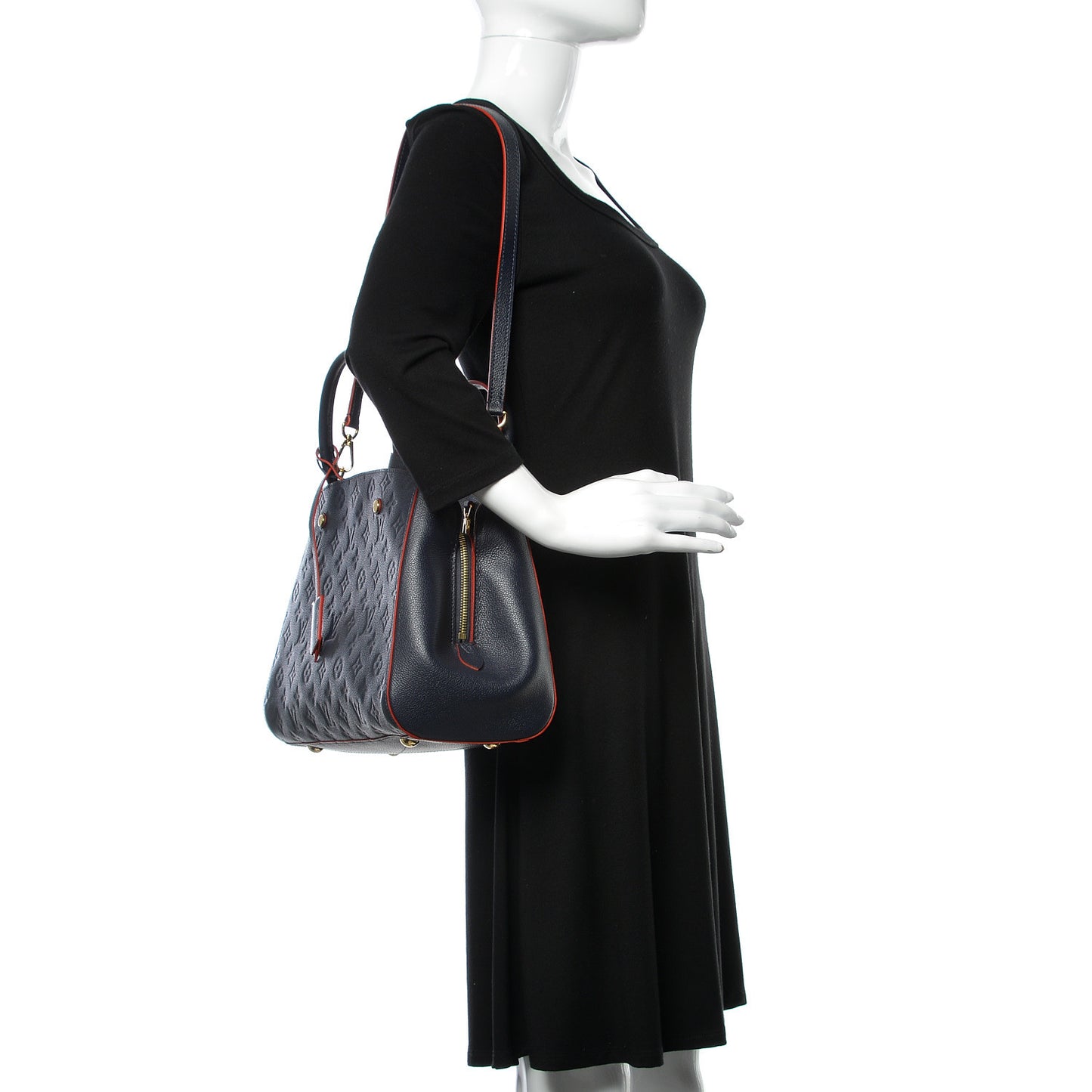 Empreinte Montaigne MM Marine Rouge