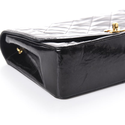 Chanel Patent Quilted Medium Single Flap Bag Black 9 of 12