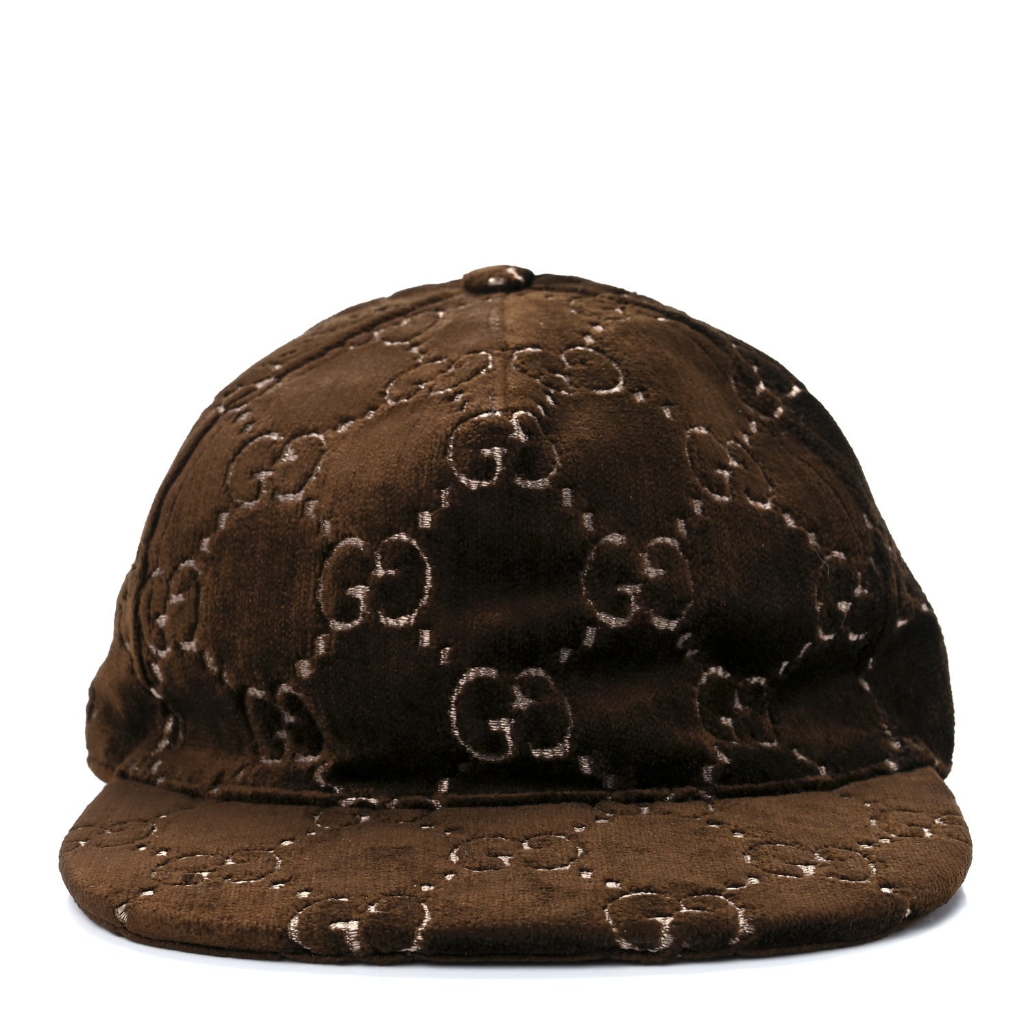 Gucci Velvet GG Monogram Baseball Hat L Brown 2 of 8