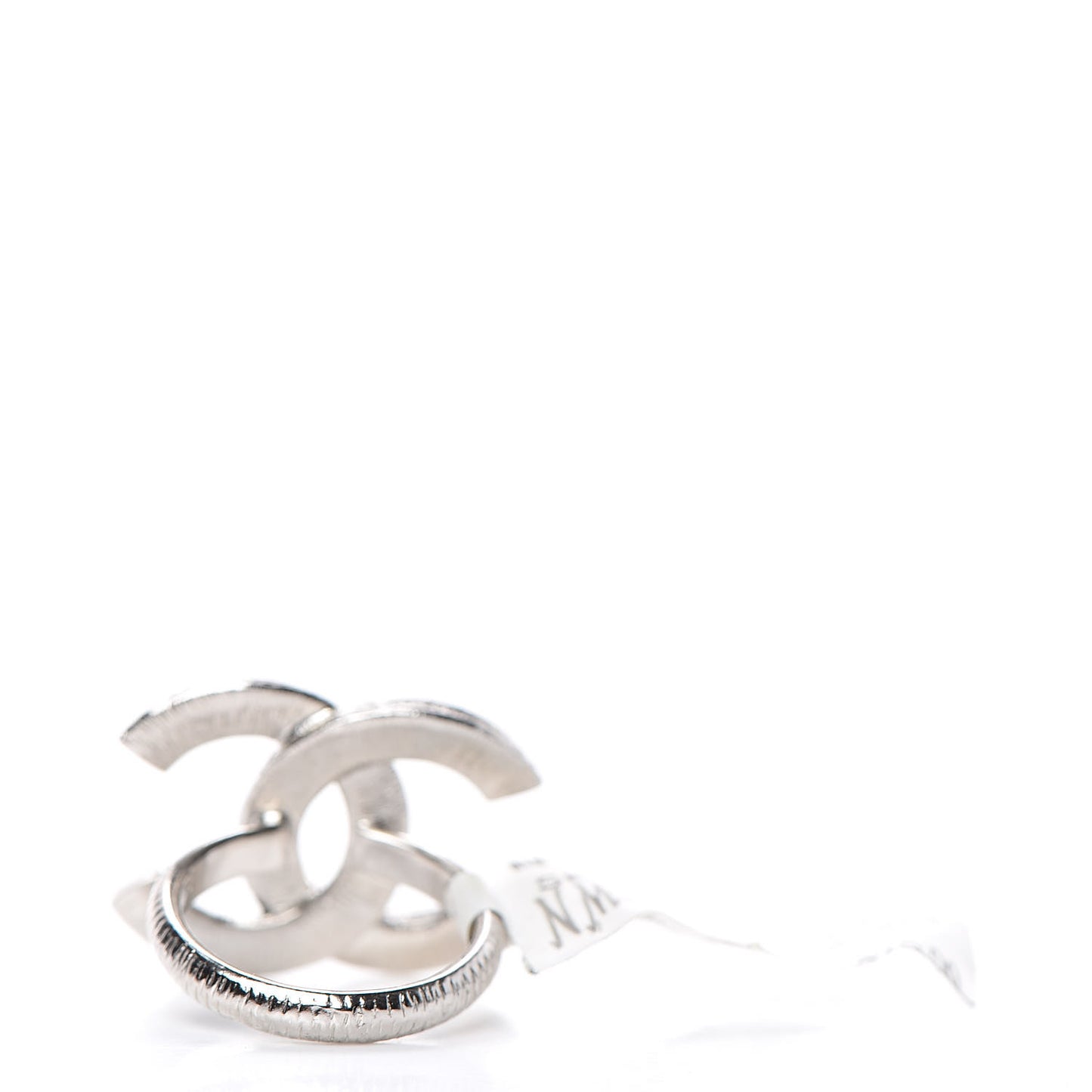 Crystal CC Ring 6 Silver Black