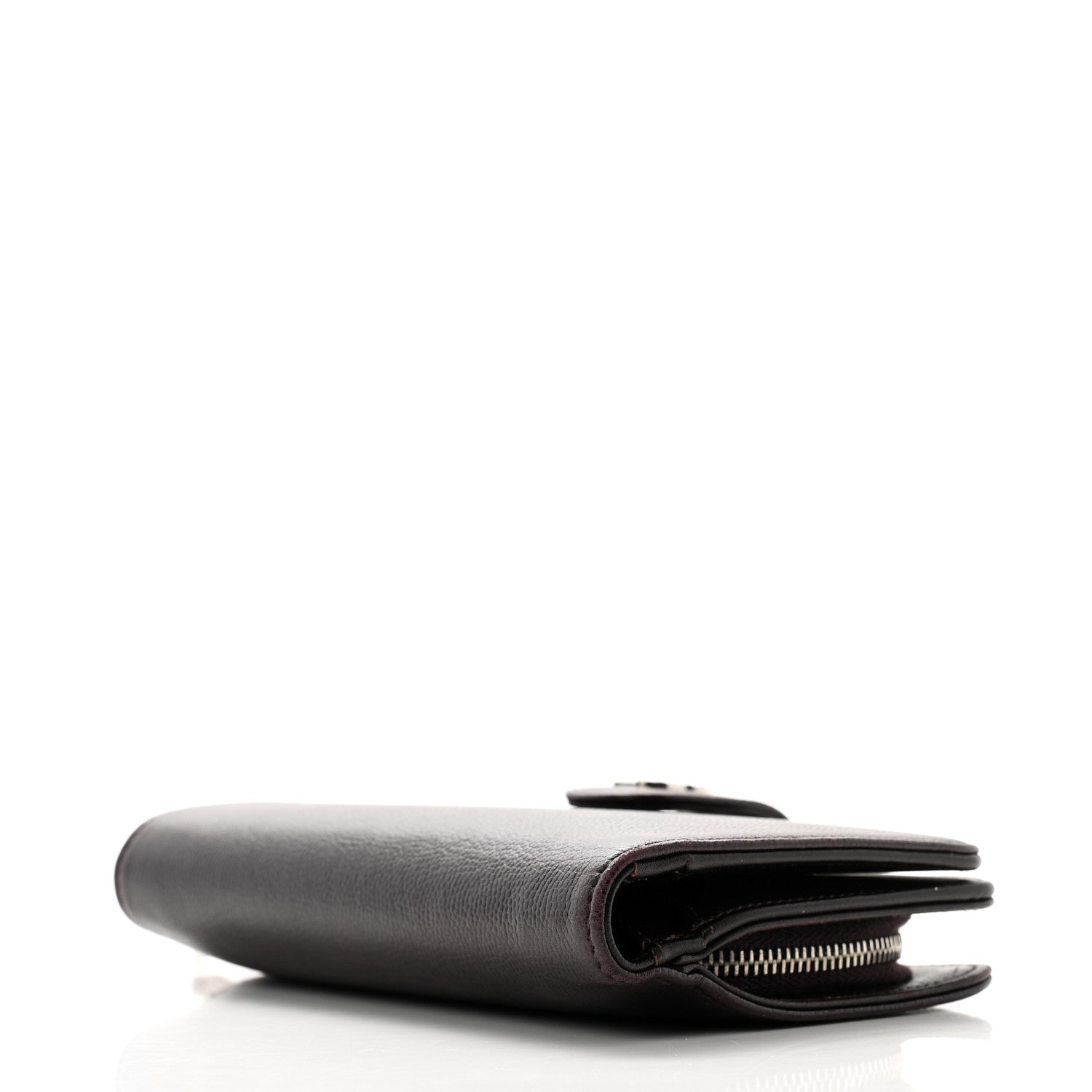 Chanel Caviar CC French Wallet Dark Purple 4 of 11