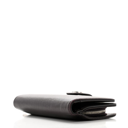 Chanel Caviar CC French Wallet Dark Purple 4 of 11