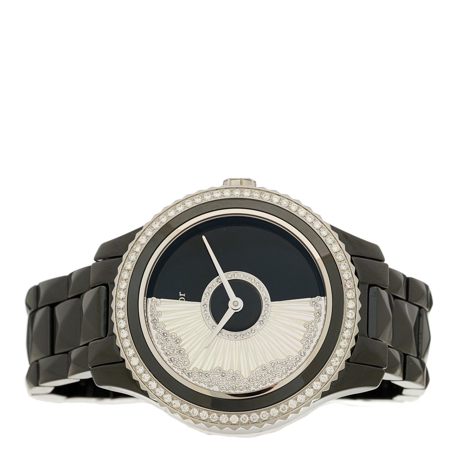 Christian Dior Stainless Steel Ceramic Diamond Bezel Mother of Pearl 36mm Dior VIII Grand Bal Drape Automatic Watch 2 of 5