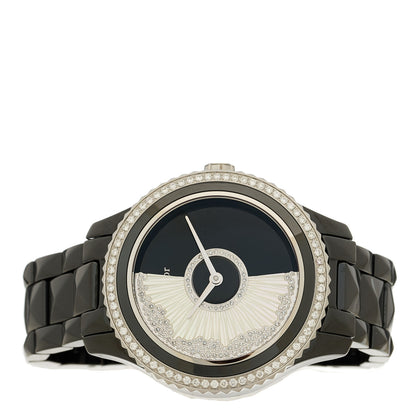 Christian Dior Stainless Steel Ceramic Diamond Bezel Mother of Pearl 36mm Dior VIII Grand Bal Drape Automatic Watch 2 of 5
