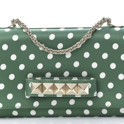 Valentino Garavani Silk Poise Va Va Voom Shoulder Bag Green Pop 7 of 12