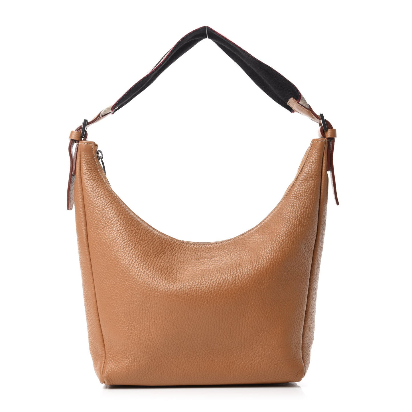 Grainy Calfskin Small Hobo Tan