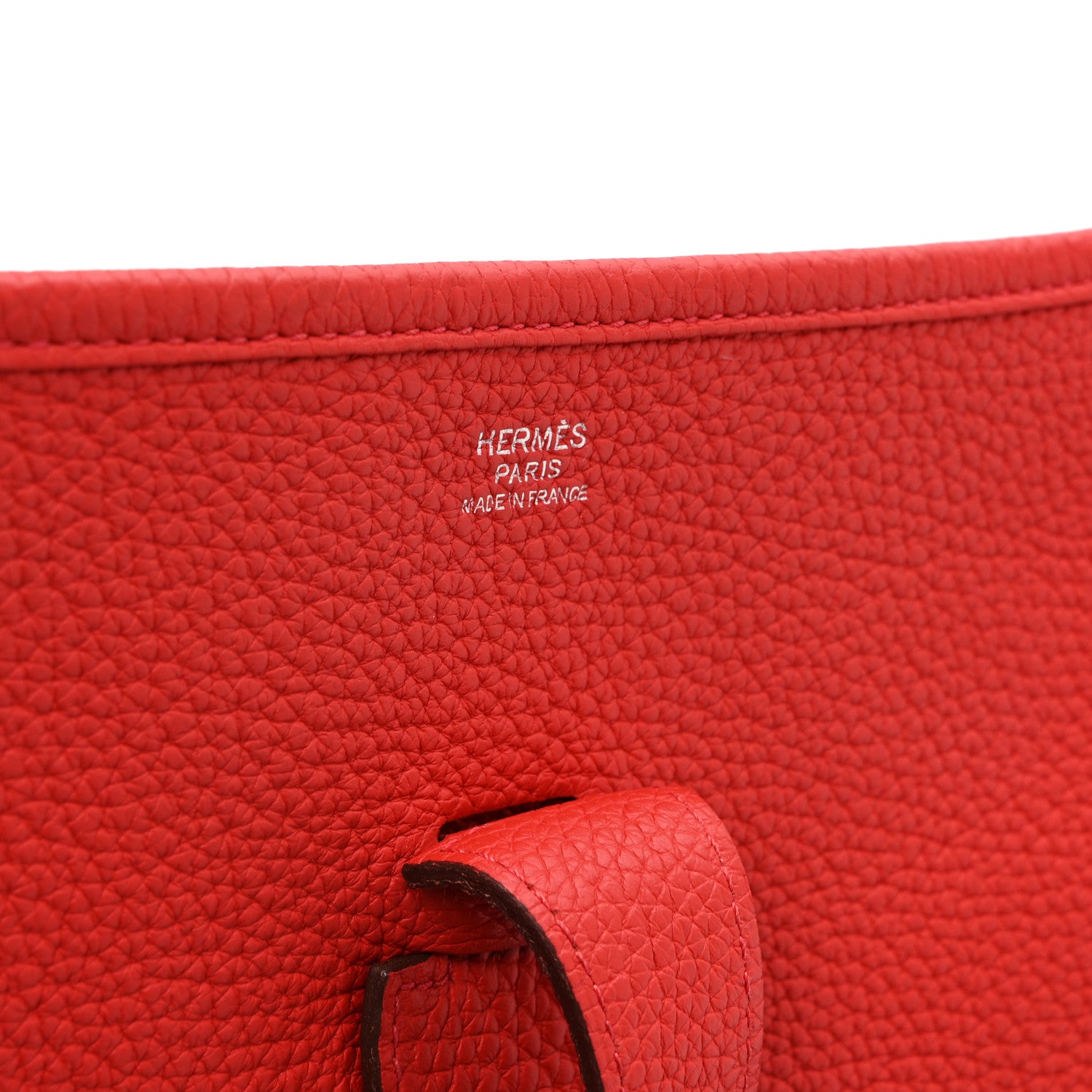 Hermes Taurillon Clemence Evelyne III GM Rouge Pivoine 6 of 10