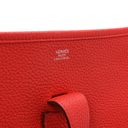 Hermes Taurillon Clemence Evelyne III GM Rouge Pivoine 6 of 10