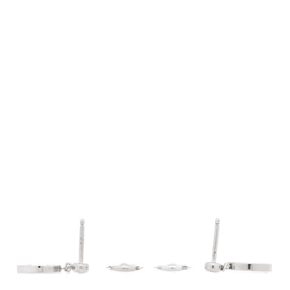 Louis Vuitton 18K White Gold Diamond Idylle Blossom Stud Earrings 3 of 4