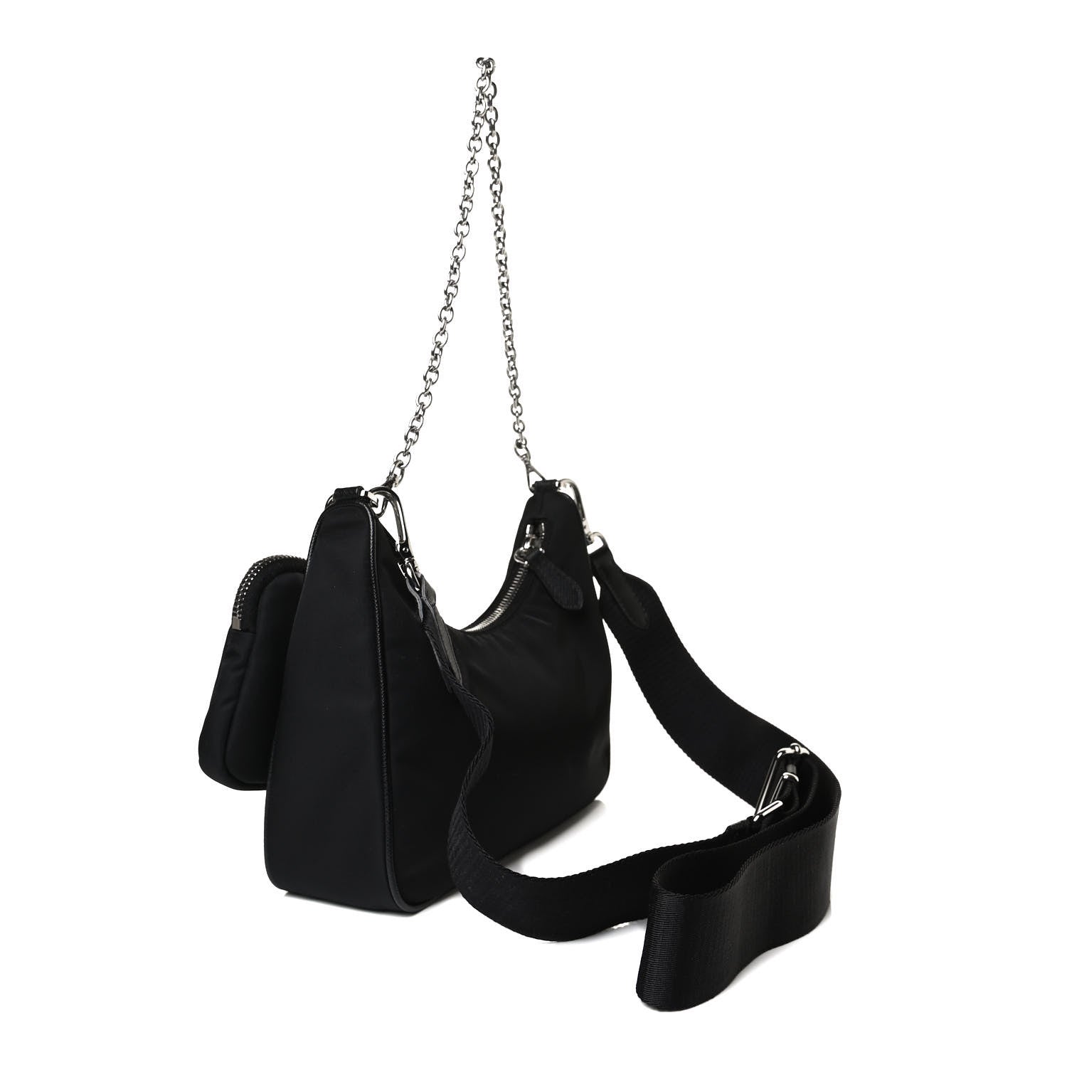 Prada Nylon Re-Edition 2005 Shoulder Bag Black 3 of 17