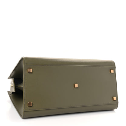 Saint Laurent Grain De Poudre Medium Uptown Tote Vert Kaki 4 of 9