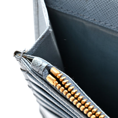 Prada Saffiano Metal Continental Wallet Astrale 11 of 14