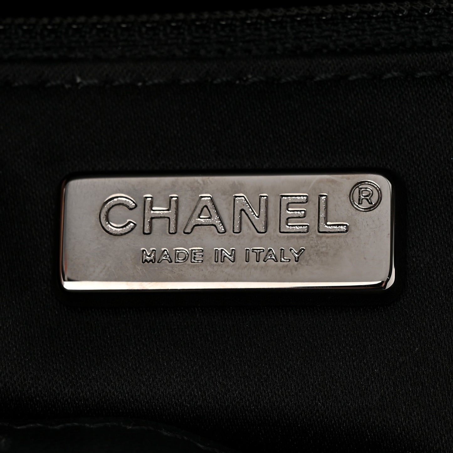 Sequin Logo Mini Rectangular Flap Black Blue