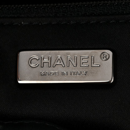 Chanel Sequin Logo Mini Rectangular Flap Black Blue 6 of 11