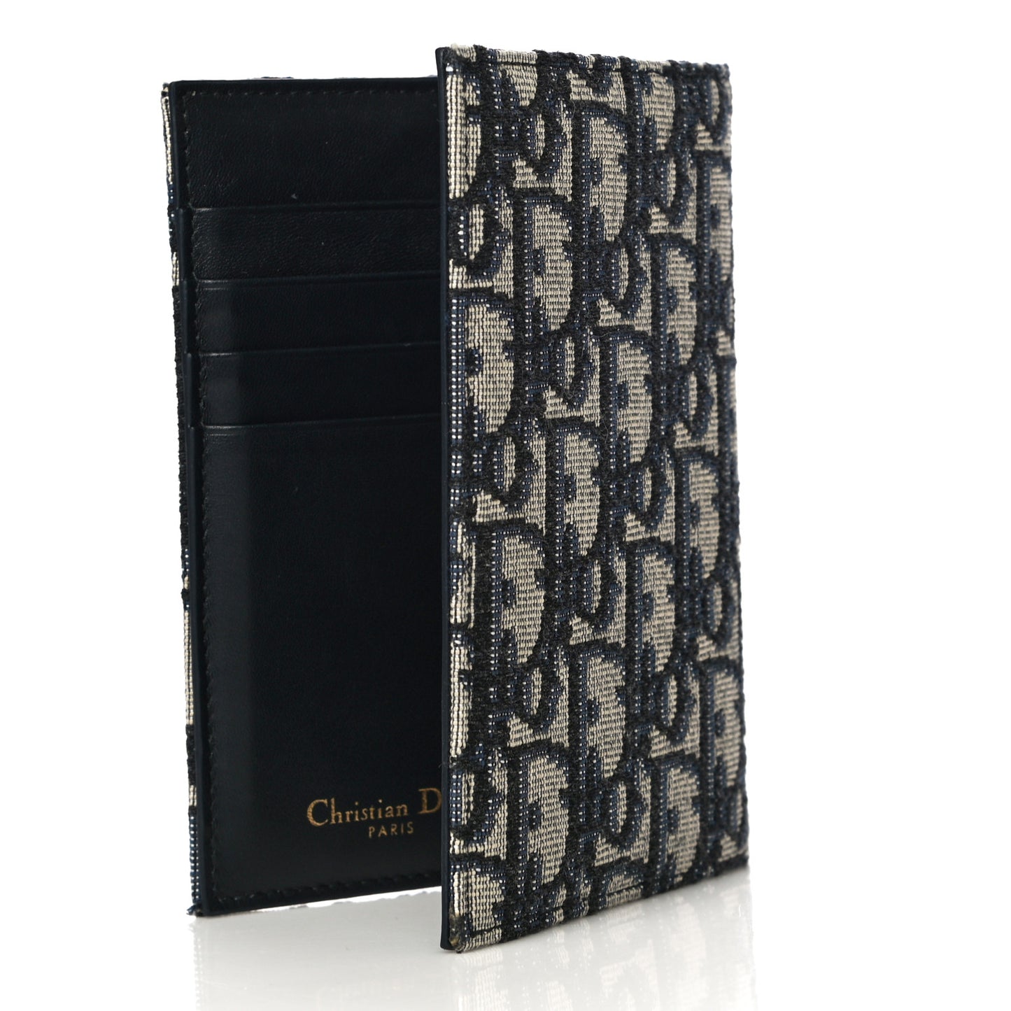 Oblique Bi-Fold Card Holder Blue