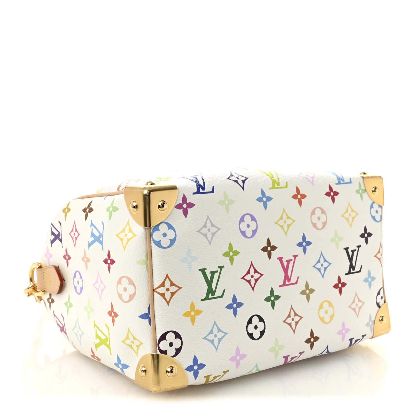 LV X TM Monogram Multicolor Speedy Bandouliere 25 White