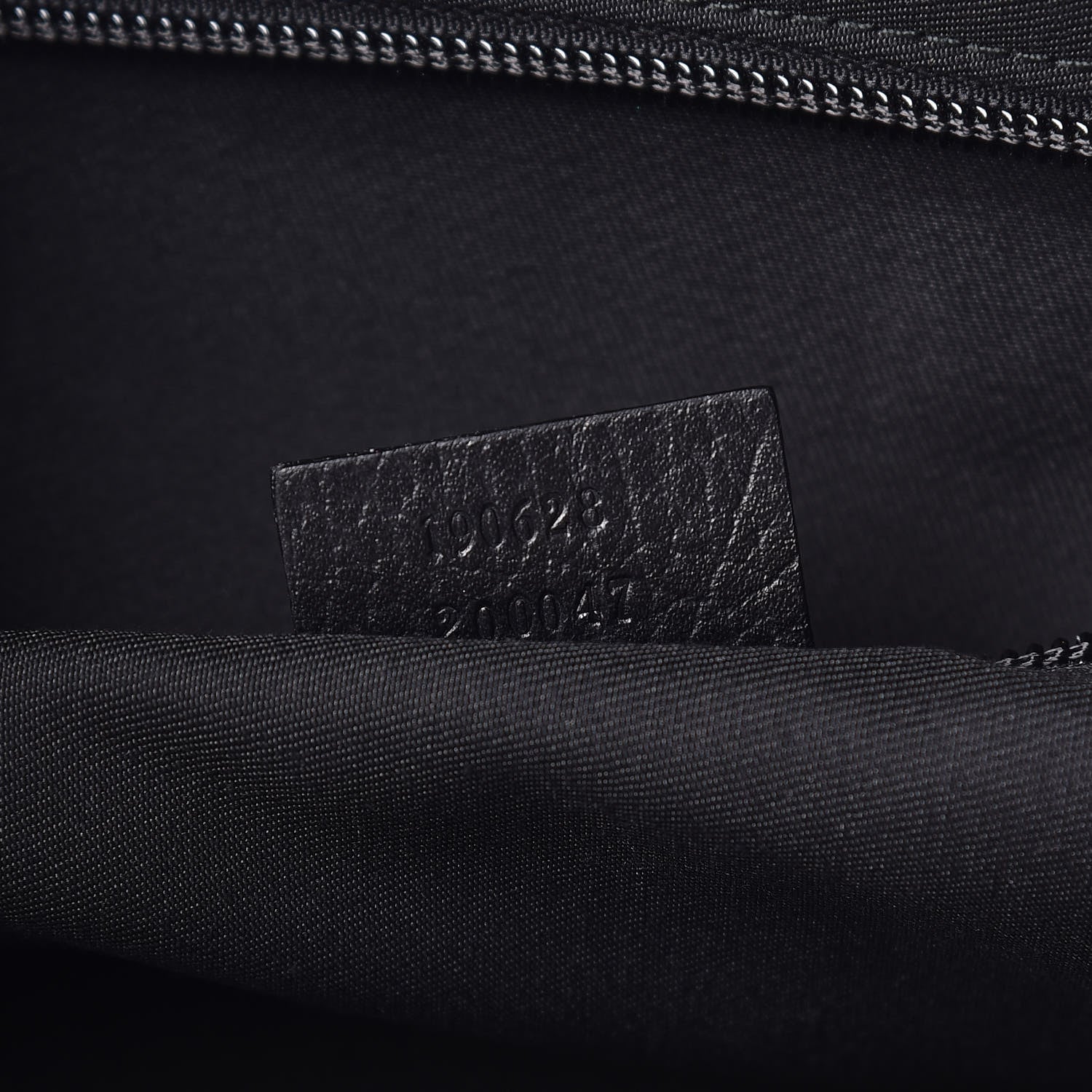 Gucci Denim Monogram Flat Messenger Bag Black 7 of 9