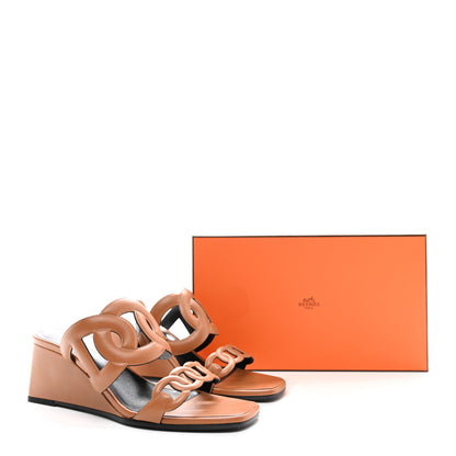 Hermes Nappa Figari 55 Sandals 37.5 Naturel 9 of 9