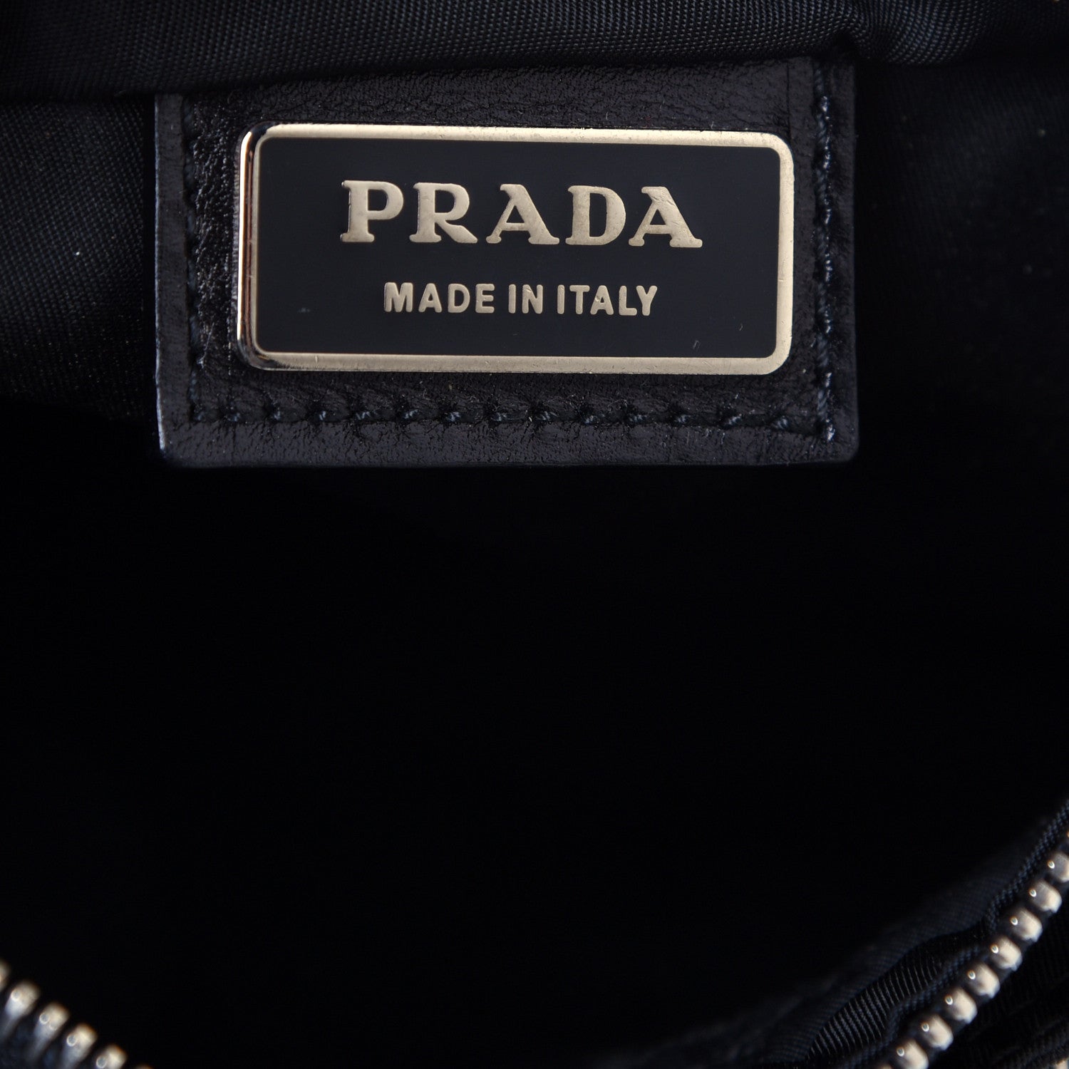 Prada Nylon Flat Messenger Bag Black 5 of 10