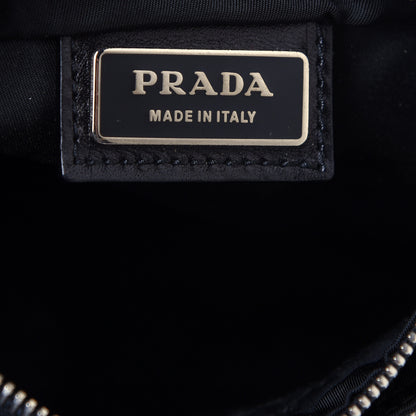Prada Nylon Flat Messenger Bag Black 5 of 10