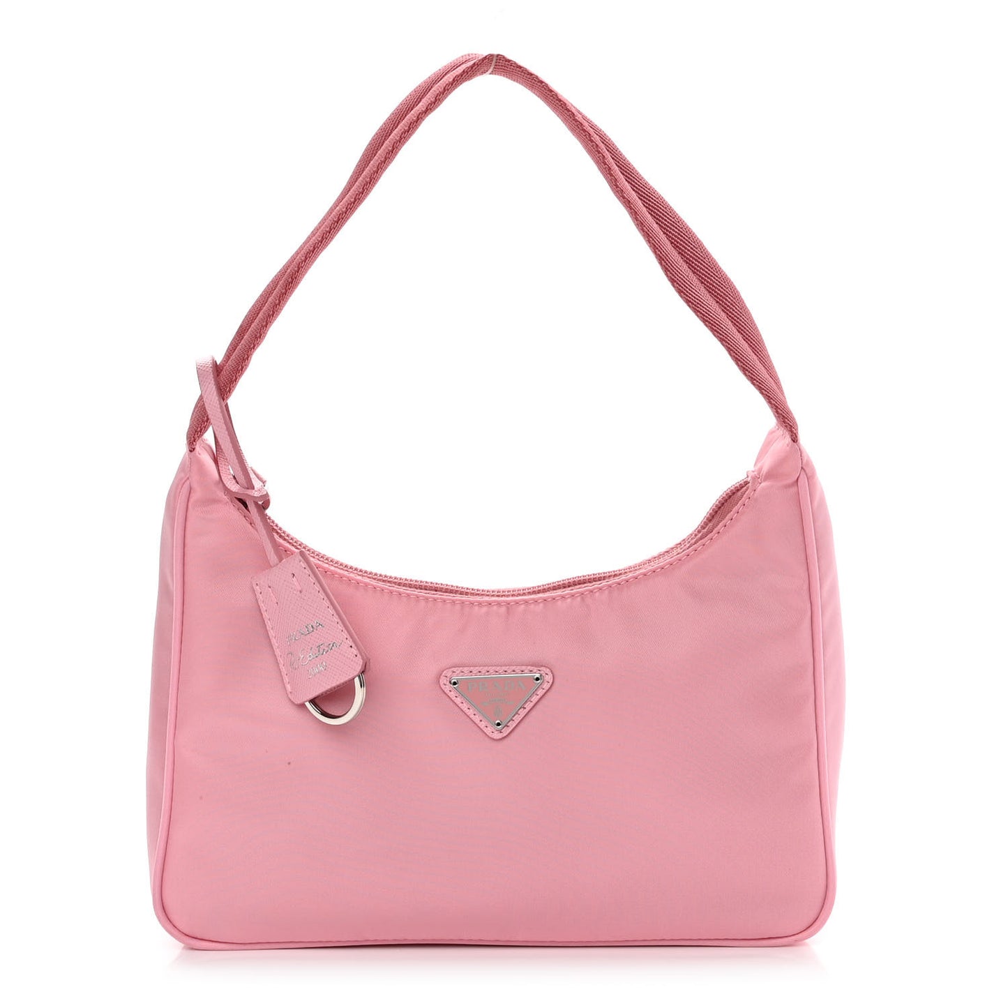 Tessuto Nylon Saffiano Mini Re-Edition 2000 Bag Rosa