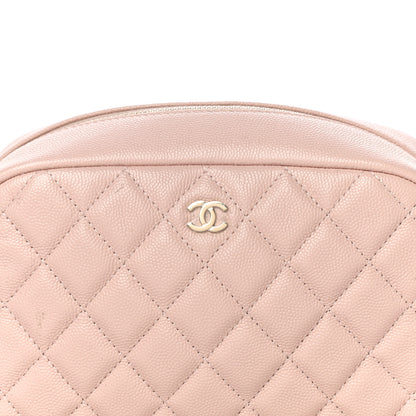 Chanel Caviar Quilted Medium Curvy Pouch Cosmetic Case Light Pink 10 of 10