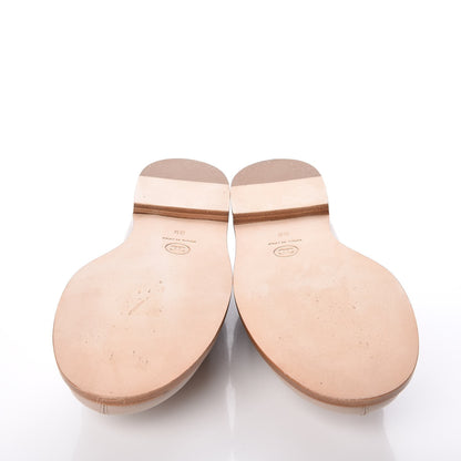 Chanel Calfskin Chain Mocassin Loafers 35 Beige 5 of 8