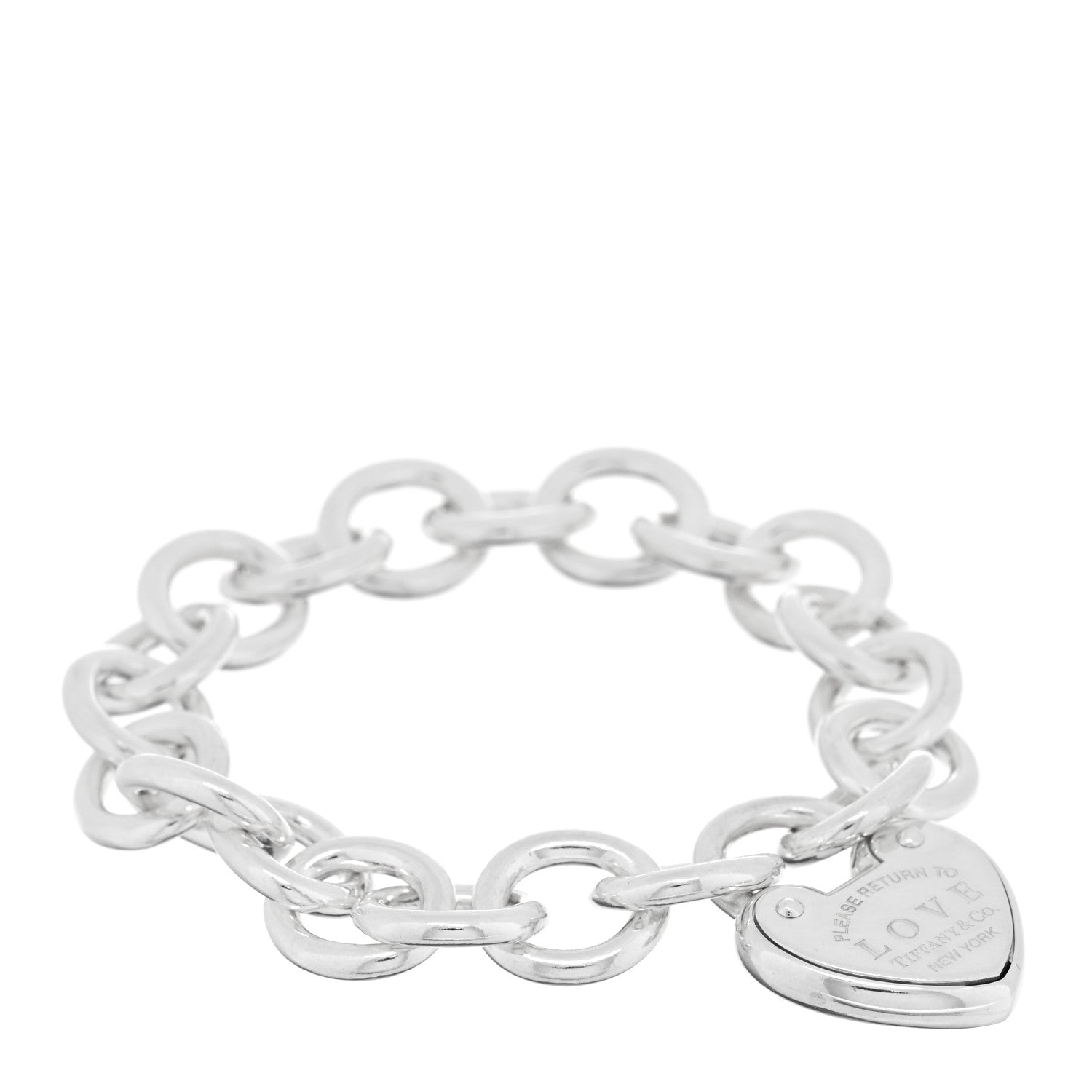 Tiffany Sterling Silver Return to Tiffany Love Lock Bracelet 1 of 3