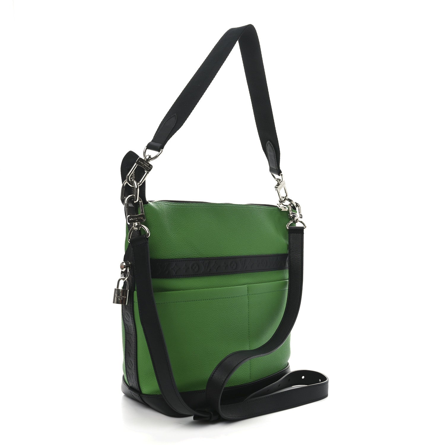 Louis Vuitton Calfskin Cruiser GM Green Black 3 of 9