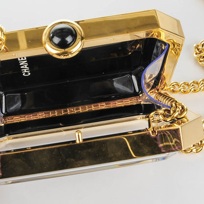 Chanel Plexiglass Premiere Minaudiere Clutch Black 5 of 7