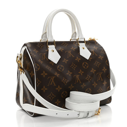 Louis Vuitton Monogram LV Match Speedy Bandouliere 25 White 3 of 10