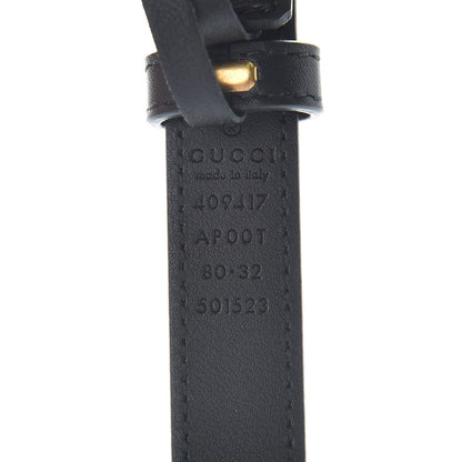 Gucci Calfskin Double G 20mm Belt 80 32 Black 7 of 7