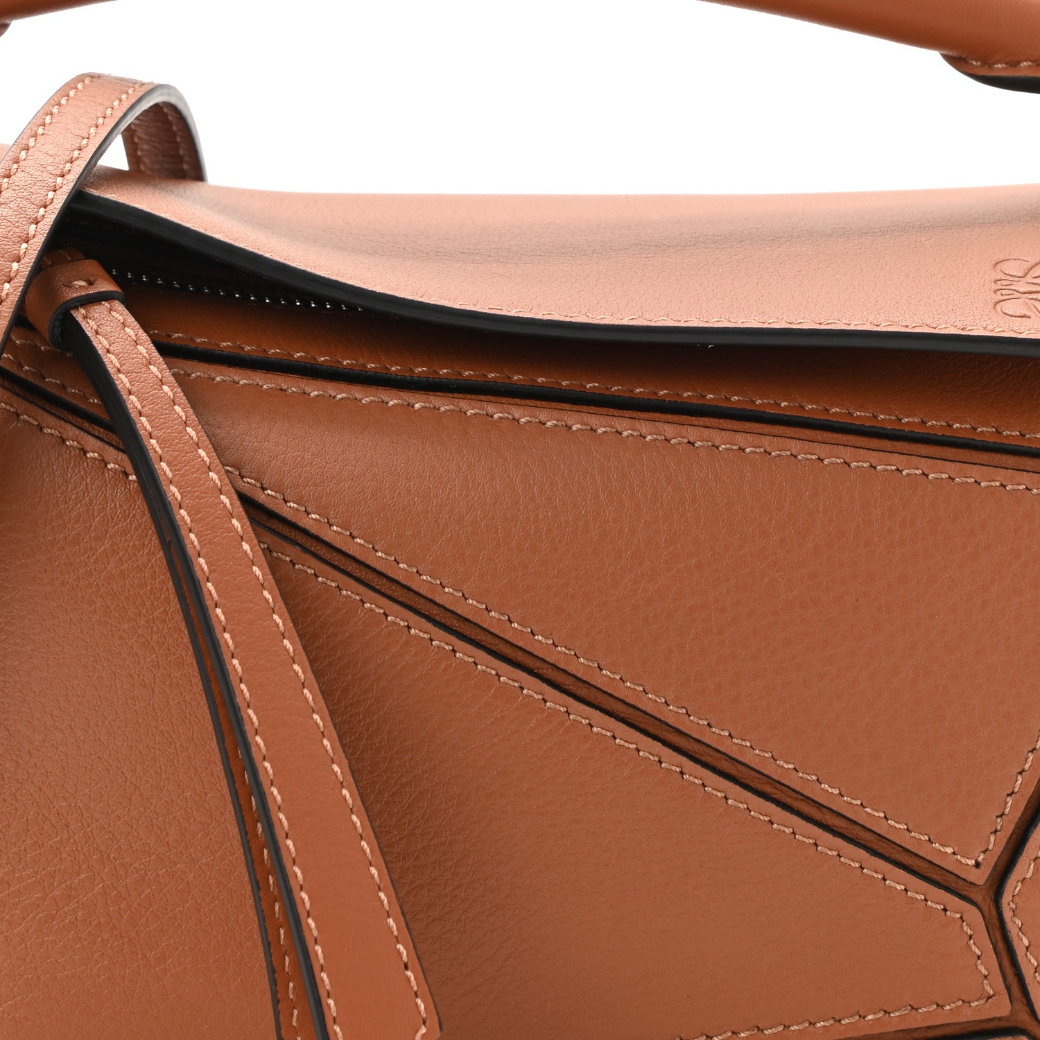 Loewe Calfskin Mini Puzzle Bag Tan 7 of 9