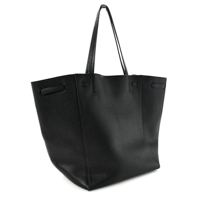 Celine Soft Grained Calfskin Medium Belt Cabas Phantom Black 3 of 13