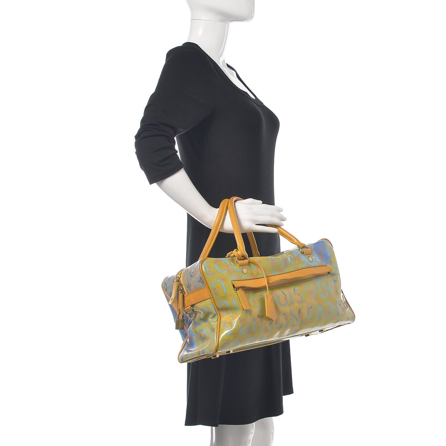 Monogram Pulp Defile Weekender PM Yellow