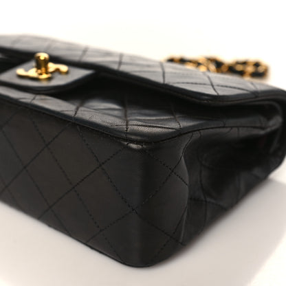 Chanel Lambskin Quilted Small Double Flap Black 9 of 10