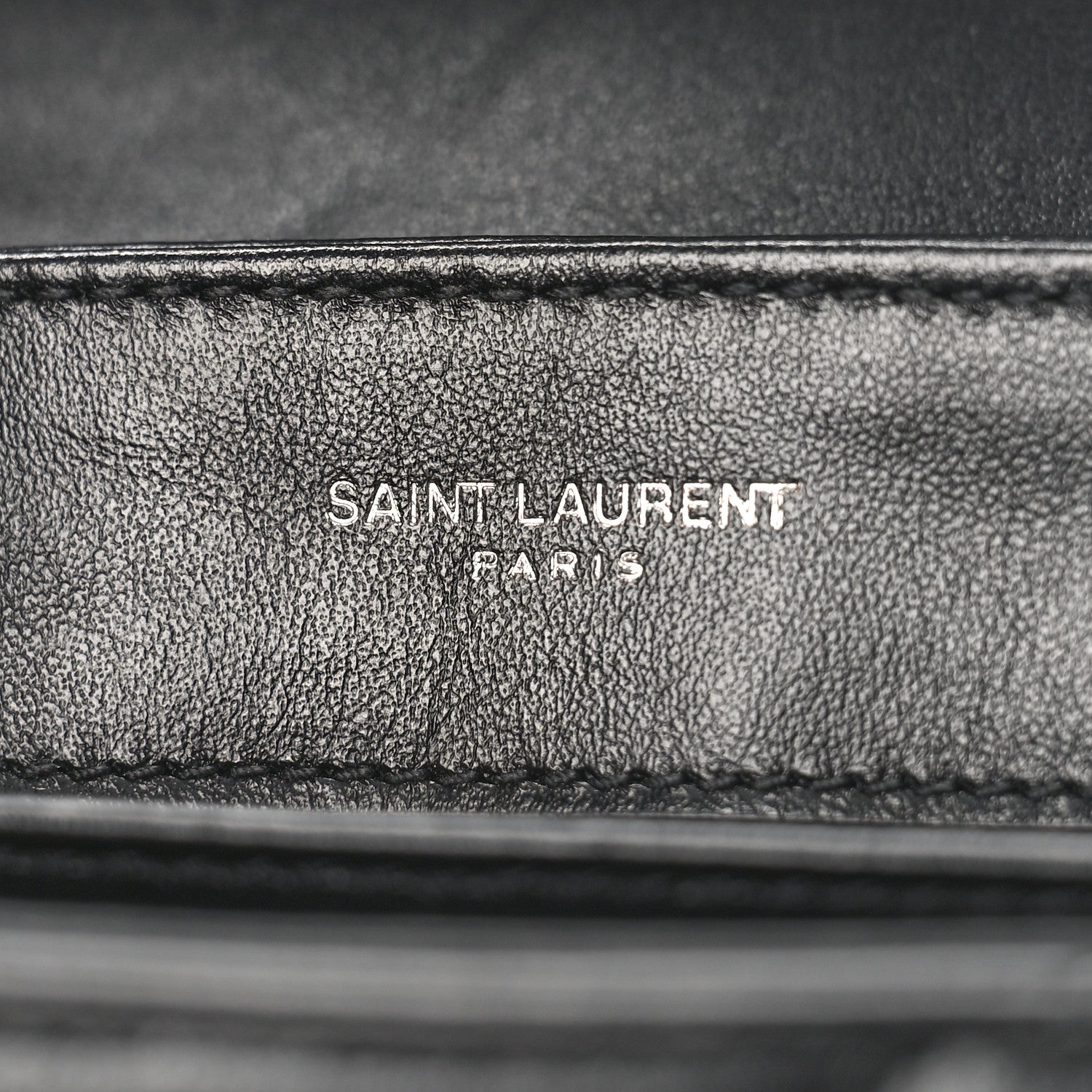 Saint Laurent Calfskin Y Quilted Monogram Monochrome Toy Loulou Crossbody Bag Black 6 of 8